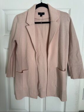 J. Crew Light Pink Sweater Blazer Cardigan Jacket XXS EUC